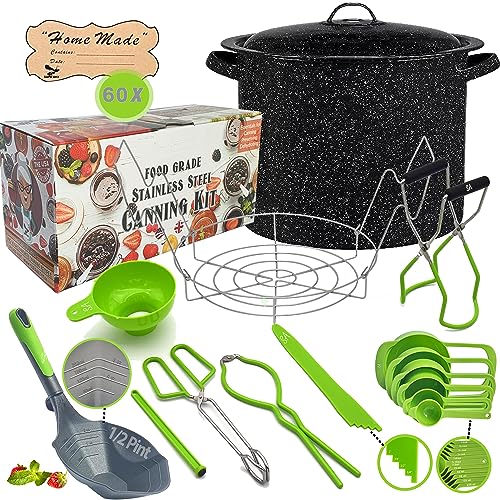 Essential Canning Pot Set with Rack and Ladle