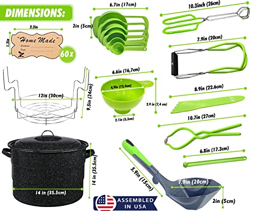 Essential Canning Pot Set with Rack and Ladle