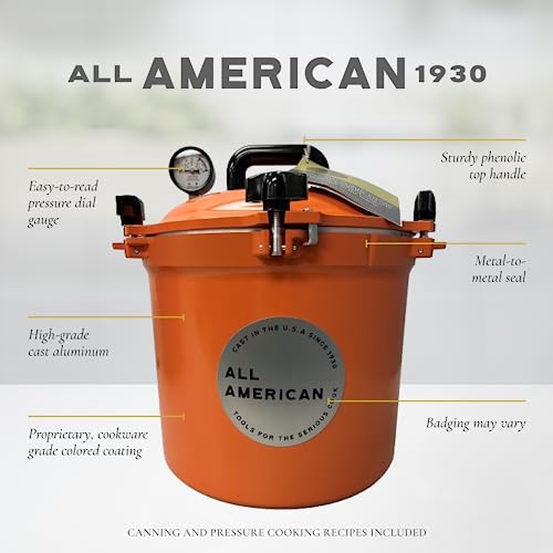 All American 21.5qt Pressure Cooker/Canner - Saffron