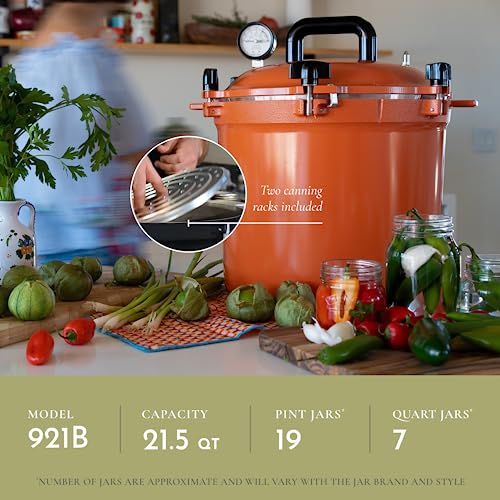 All American 21.5qt Pressure Cooker/Canner - Saffron