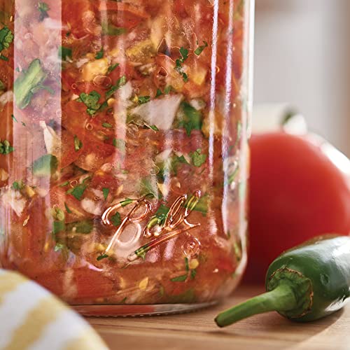 12 Pack Clear Wide Mouth Canning Jars 32oz