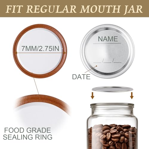 200 Regular Mouth Canning Jar Lids - Leak Proof
