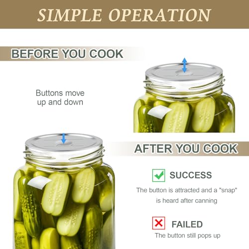 200 Regular Mouth Canning Jar Lids - Leak Proof