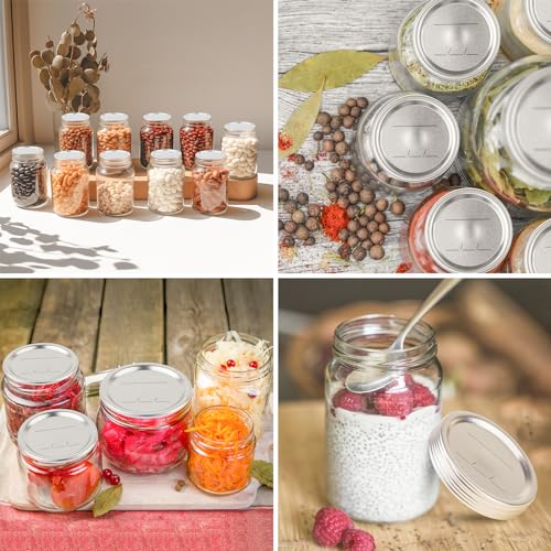 200 Regular Mouth Canning Jar Lids - Leak Proof