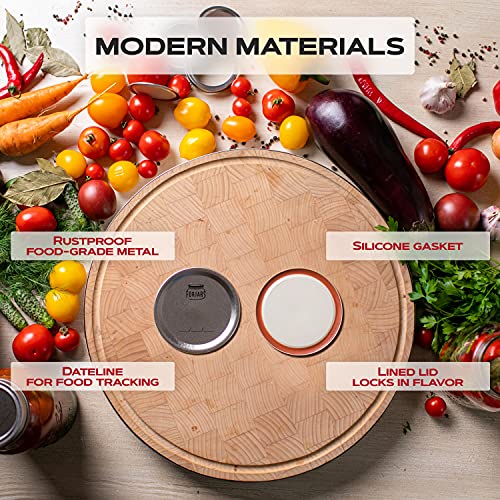 Regular Mouth Canning Lids, 50-Pack - Seal Mason Jars