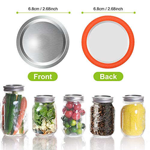 Regular Mouth Canning Lids for Ball, Kerr Jars - 24 Pack