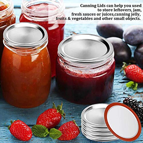 120 Pack Regular Mouth Canning Lids, Premium Quality Jar