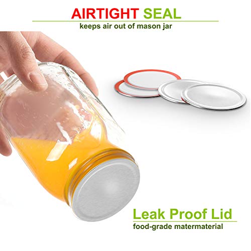 Regular Mouth Canning Lids for Ball, Kerr Jars - 24 Pack