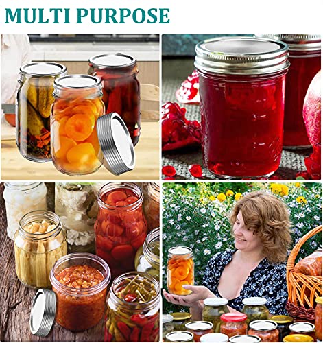 120 Pack Regular Mouth Canning Lids, Premium Quality Jar
