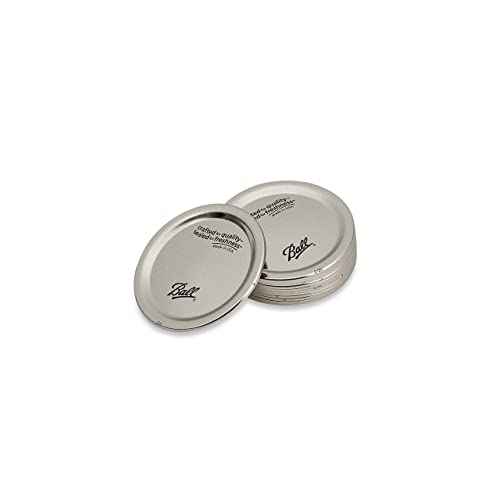24-Pack Ball Regular Mouth Mason Jar Lids, Silver
