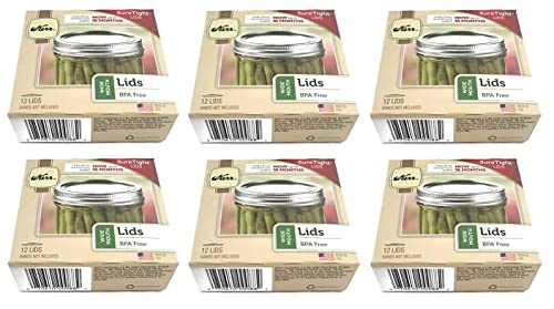 72 Kerr Wide Mouth Canning Jar Lids