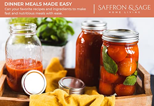Saffron & Sage Wide Mouth Canning Lids - 100 Count