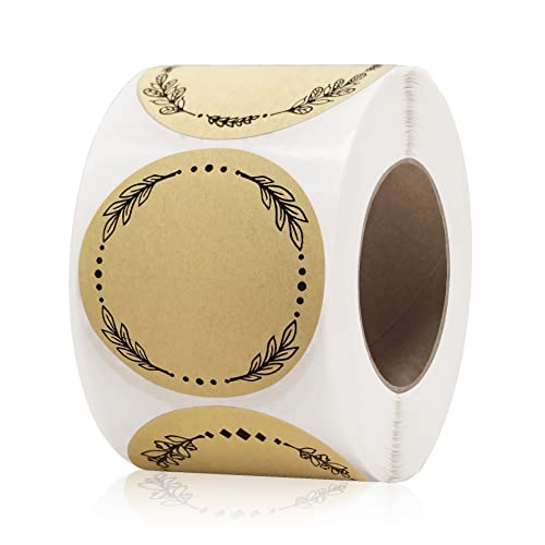 500pc 2" Kraft Sticker Labels for Canning Jars