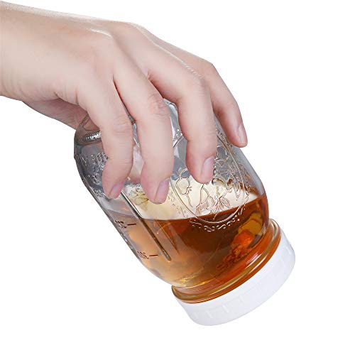 24 Regular Mouth Plastic Storage Caps for Mason Jars