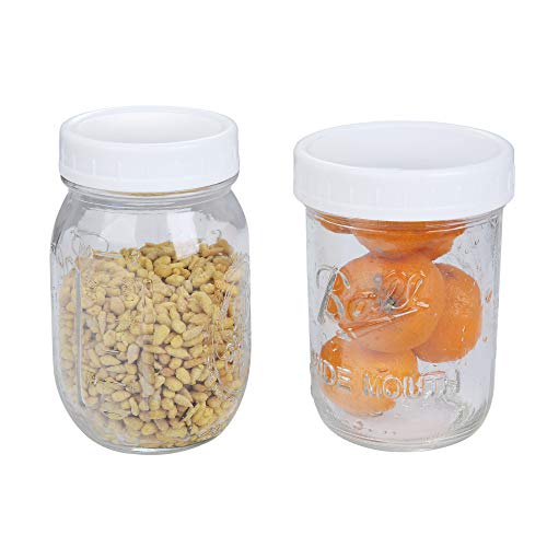 STARUBY 16Pcs Plastic Storage Caps for Mason Jars