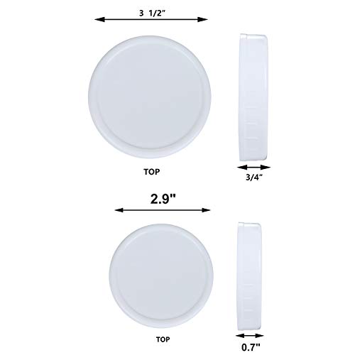 STARUBY 16Pcs Plastic Storage Caps for Mason Jars