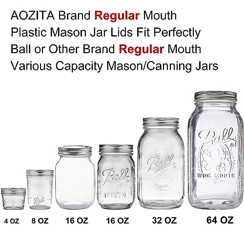 12 Pack Multicolor REGULAR MOUTH Mason Jar Lids