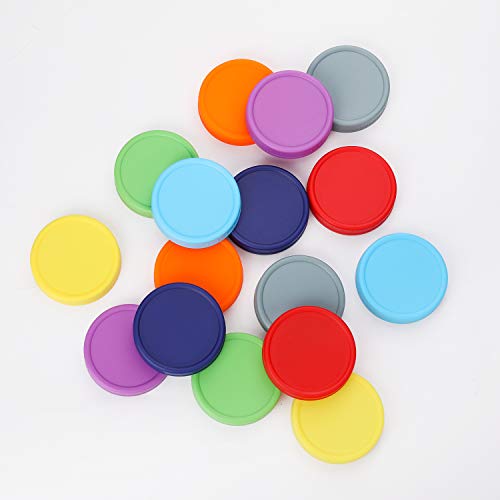 16 Pack Colored Wide Mouth Mason Jar Lids