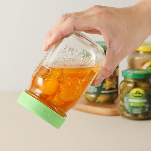 12 Pack Multicolor REGULAR MOUTH Mason Jar Lids