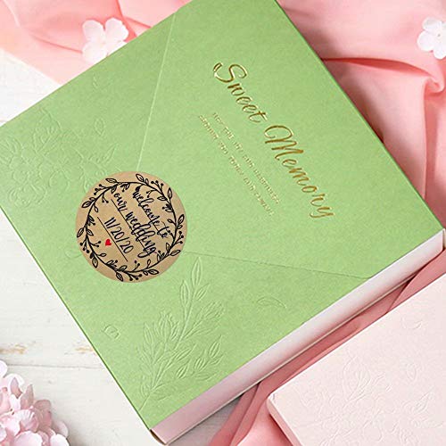 500 Pcs Wreath Design Self-Adhesive Jar Labels