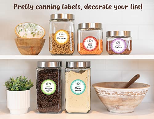 Removable Waterproof Canning Labels for Mason Jars