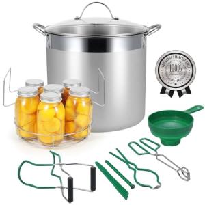 HOMKULA Water Bath Canning Pot with Rack and Lid