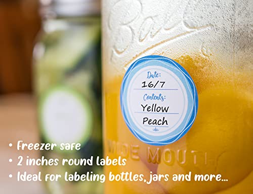 Removable Waterproof Canning Labels for Mason Jars