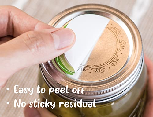 Removable Waterproof Canning Labels for Mason Jars