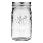 6 Ball Wide Mouth Quart Glass Canning Jars