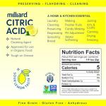 Milliard Citric Acid - 100% Pure Food Grade