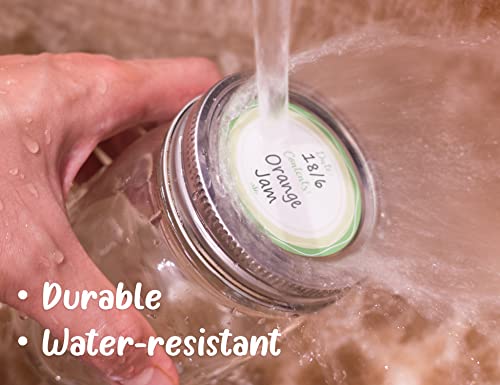 Removable Waterproof Canning Labels for Mason Jars