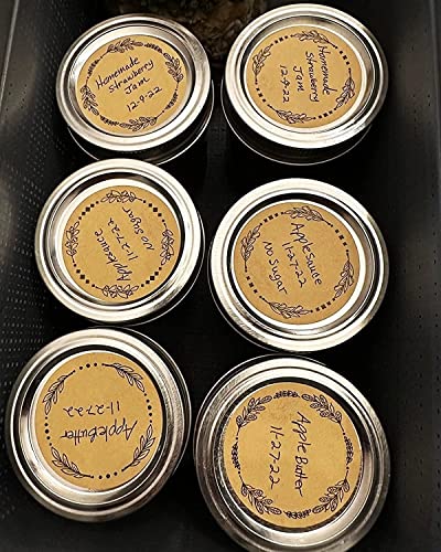 500pc 2" Kraft Sticker Labels for Canning Jars
