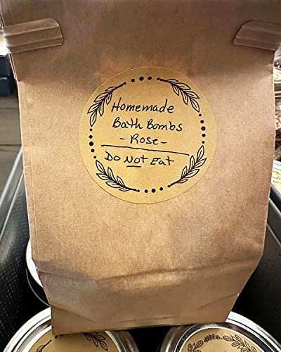 500pc 2" Kraft Sticker Labels for Canning Jars