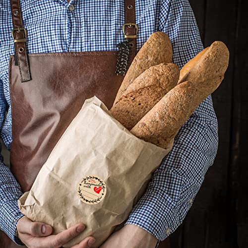 500 Homemade with Love Stickers for Canning Jars