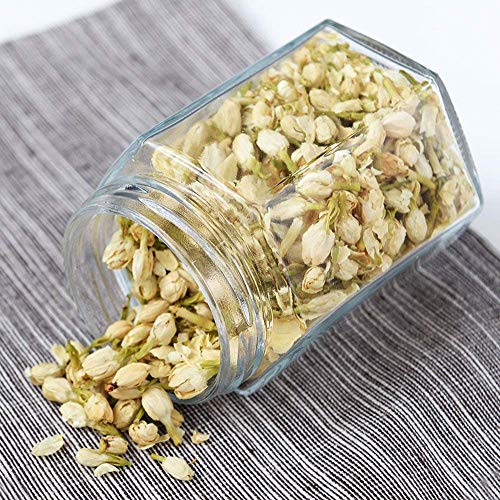 Encheng 4 oz Hexagon Glass Jars with Lids