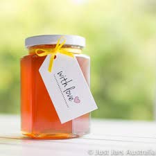 12 Hexagon Glass Jars with Black Lids - 270 ml