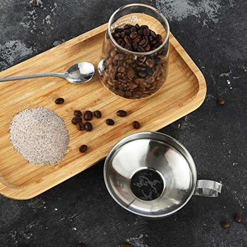 Delove Stainless Steel Wide-Mouth Canning Funnel Set