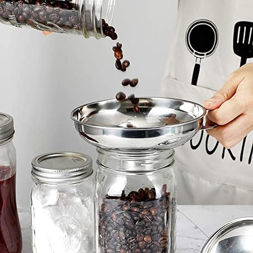 BILAL Stainless Steel Canning Funnel Set, Wide Mouth