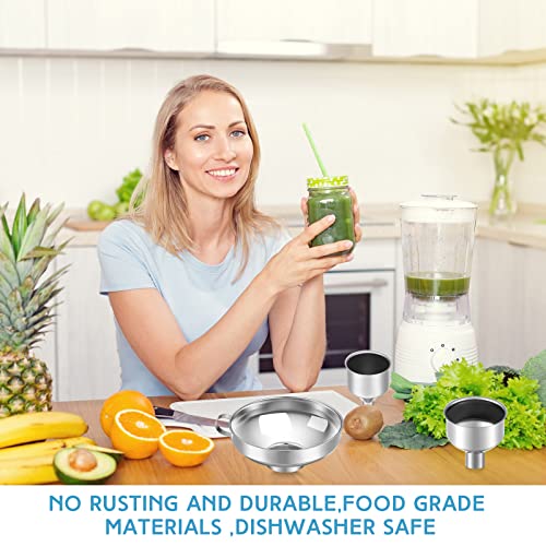 Stainless Steel Canning Funnel Set for Mason Jars