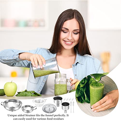 Stainless Steel Canning Funnel Set for Mason Jars