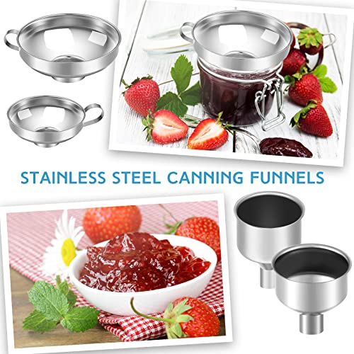 Stainless Steel Canning Funnel Set for Mason Jars