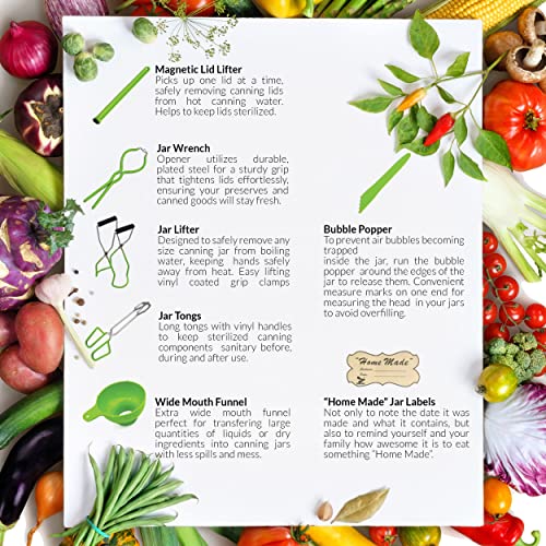 Stainless Steel Canning Set with Wide Mouth Funnel