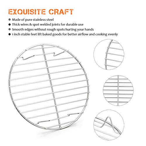 Round Stainless Steel Canning Steaming Racks Set of 2