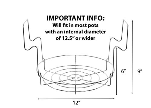 Concord 12" Stainless Steel Canning Rack - Bulk 2 Pack