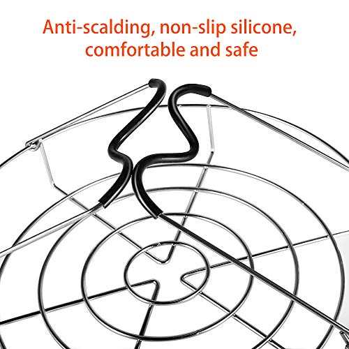 Stainless Steel Canning Jar Rack with Silicone Handle