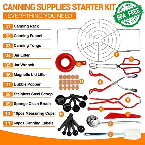 Canning Starter Kit with Rack - All-in-one Supplies