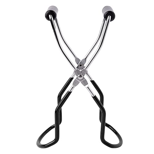 Eeoyu Stainless Steel Canning Jar Lifter Tongs (Black)