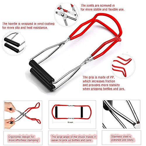 Canning Set with Tongs, Rack, and Funnel