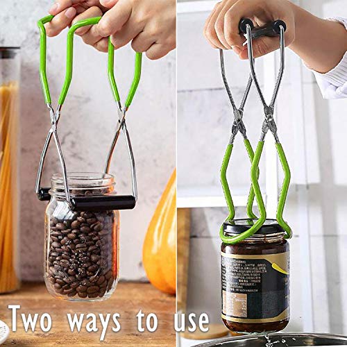 Stainless Steel Jar Lifter Tongs & Funnel Set