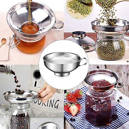 Stainless Steel Jar Lifter Tongs & Funnel Set